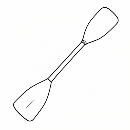 Printable outline of Canoe Paddle