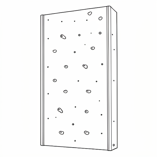 Printable outline of Climbing Wall