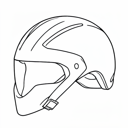 Printable outline of Helmet