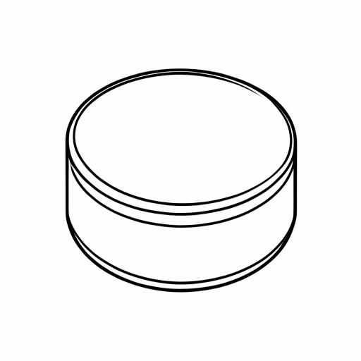 Printable outline of Hockey Puck