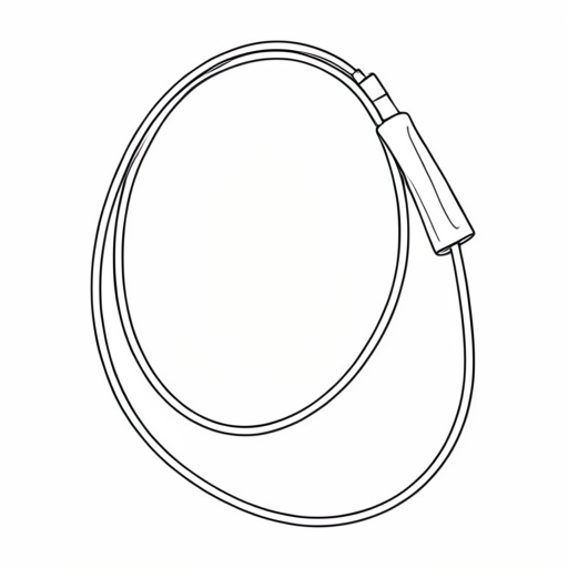 Printable outline of Skipping Rope