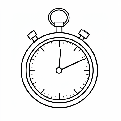 Printable outline of Stopwatch