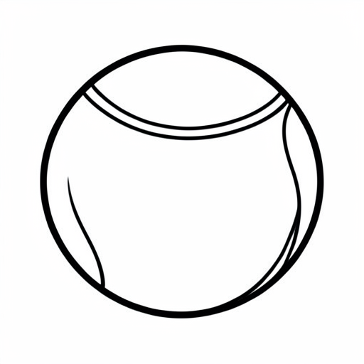Printable outline of Tennis Ball