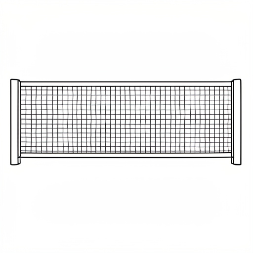Printable outline of Tennis Net