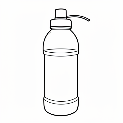 Printable outline of Water Bottle Sports