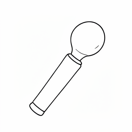 Printable outline of Bubble Wand