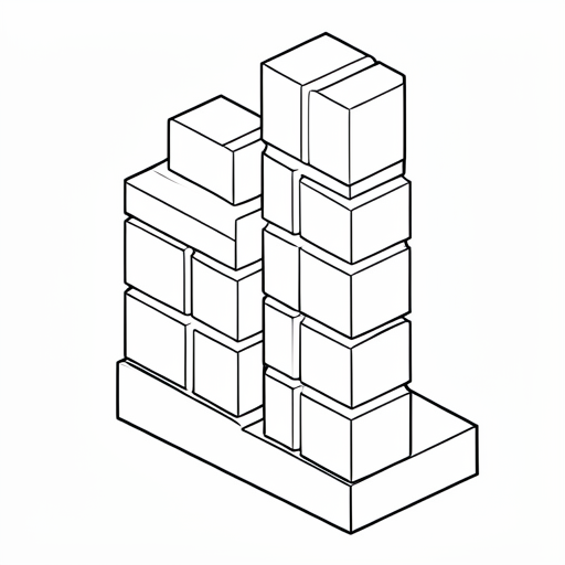 Printable outline of Building Blocks
