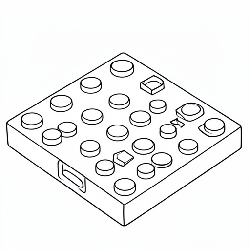 Printable outline of Checkers