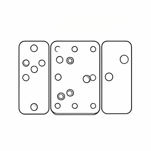 Printable outline of Dominoes