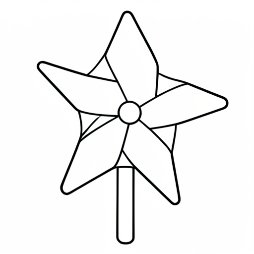 Printable outline of Pinwheel