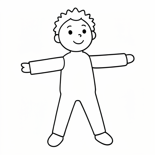 Printable outline of Rag Doll