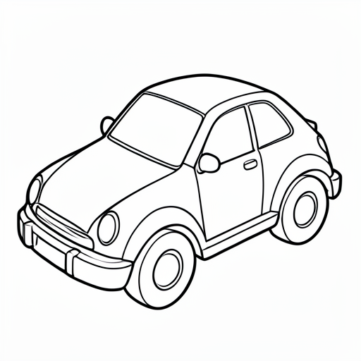 Printable outline of Toy Car