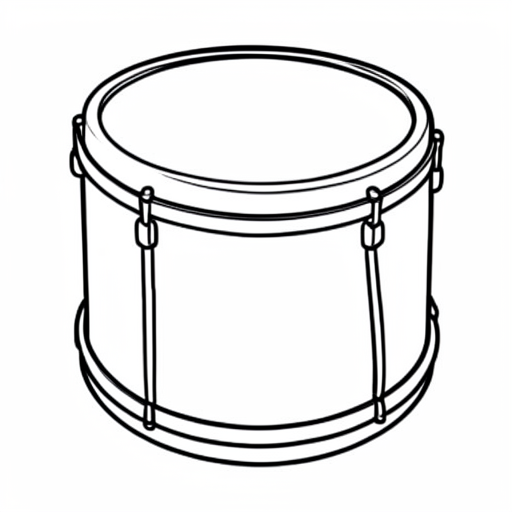 Printable outline of Toy Drum