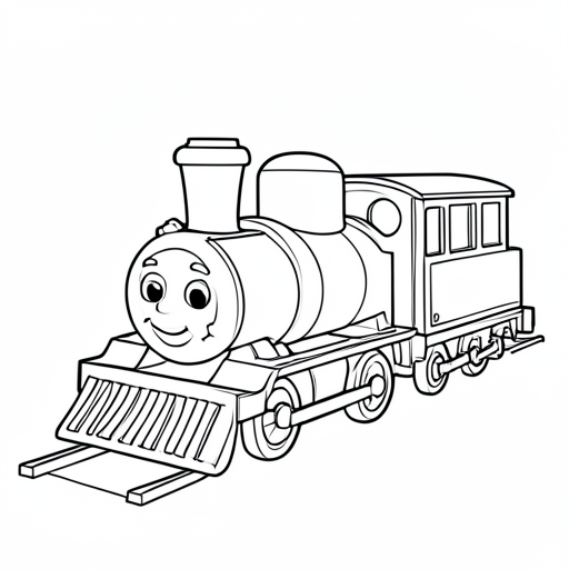 Printable outline of Toy Train