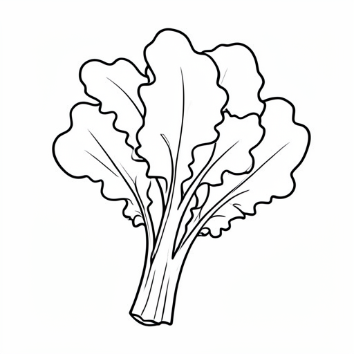 Printable outline of Arugula