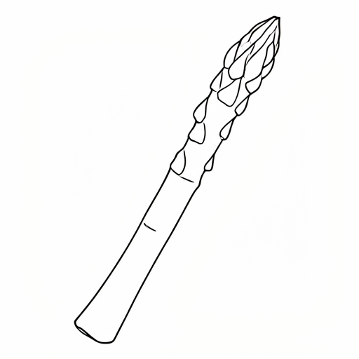 Printable outline of Asparagus