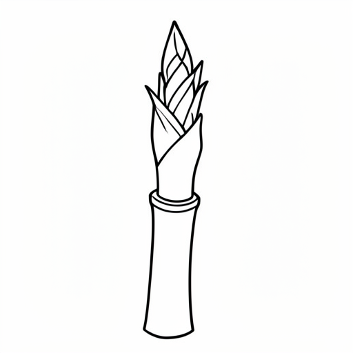 Printable outline of Bamboo Shoot