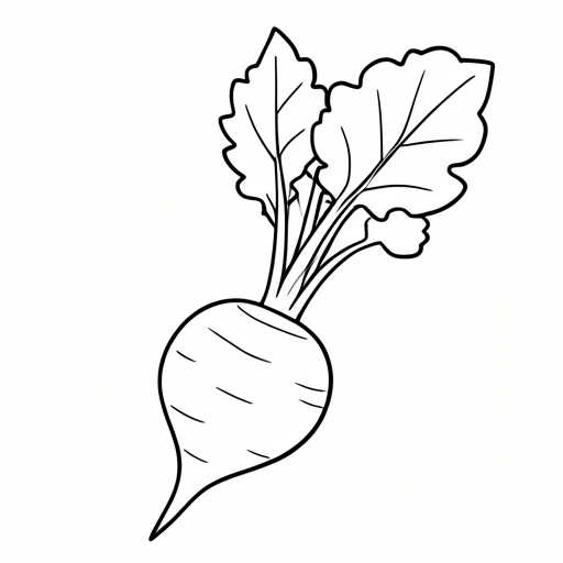 Printable outline of Beet