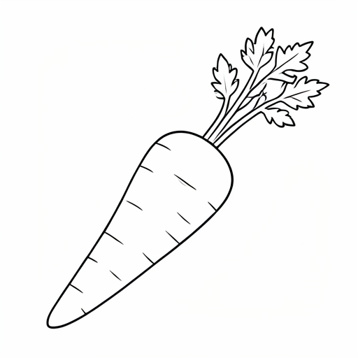 Printable outline of Carrot