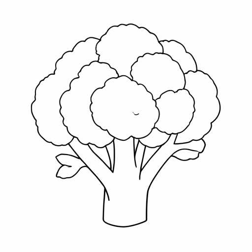 Printable outline of Cauliflower
