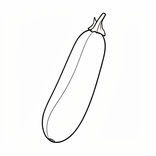 Printable outline of Cucumber