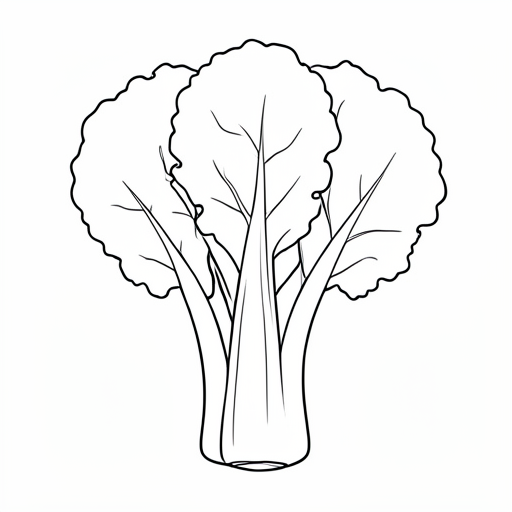 Printable outline of Endive