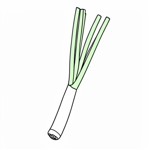 Printable outline of Green Onion
