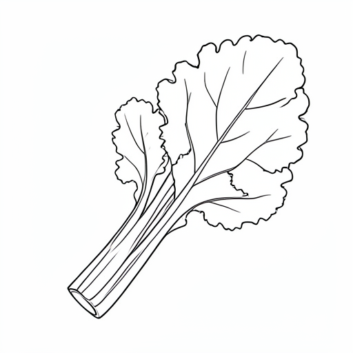 Printable outline of Horseradish