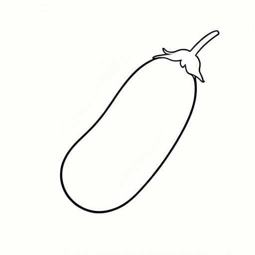 Lima Bean colouring page outline