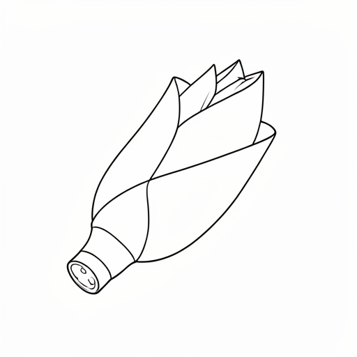Printable outline of Lotus Root