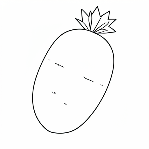 Printable outline of Potato
