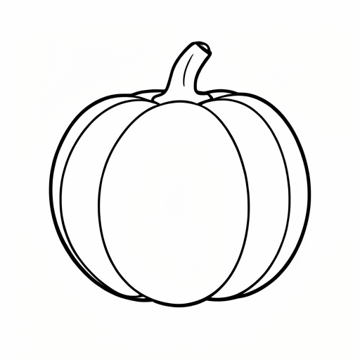 Printable outline of Pumpkin Seed
