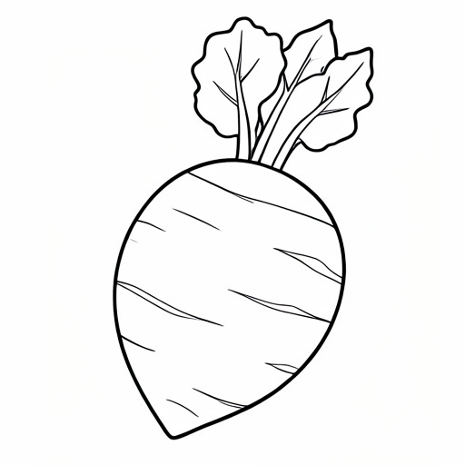 Printable outline of Rutabaga