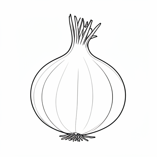Printable outline of Shallot