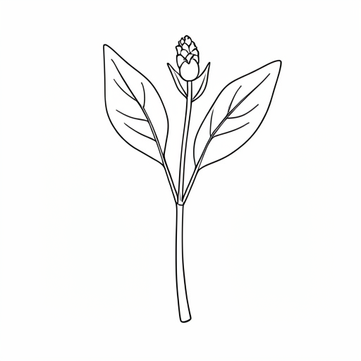 Printable outline of Soybean