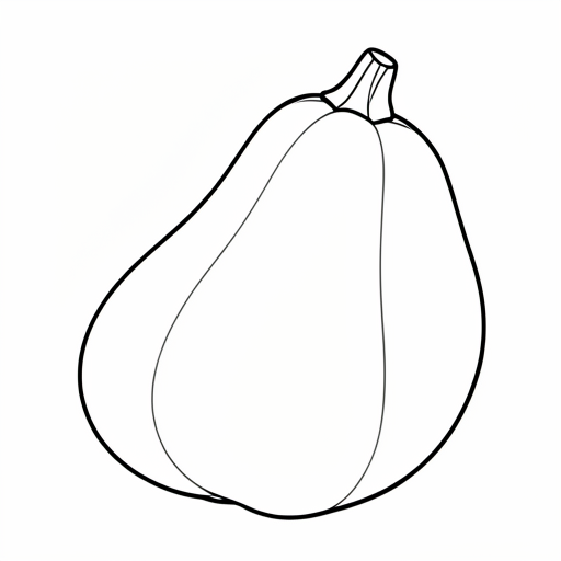 Printable outline of Squash