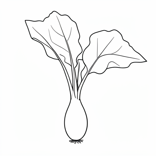 Printable outline of Taro