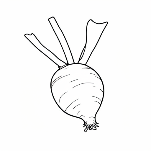 Printable outline of Water Chestnut