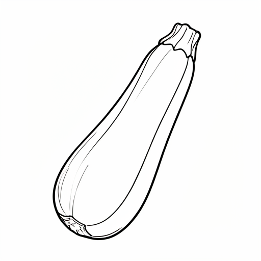 Printable outline of Zucchini