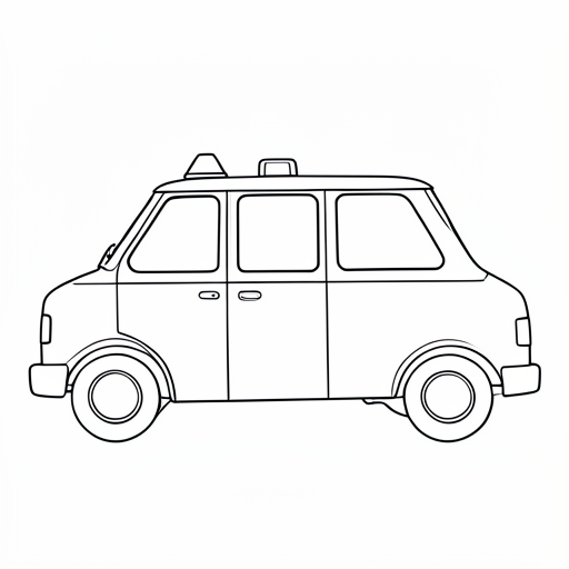 Printable outline of Ambulance