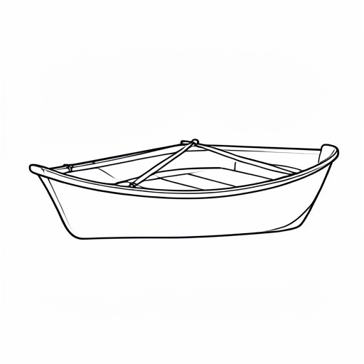 Printable outline of Boat
