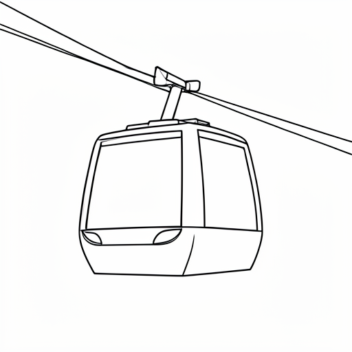 Printable outline of Cable Car
