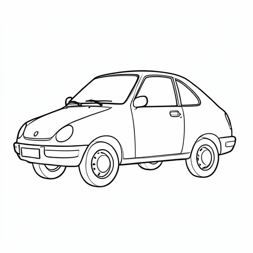 Printable outline of Car