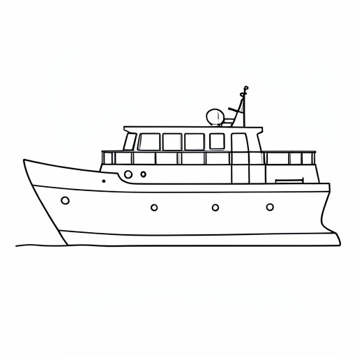 Printable outline of Ferry