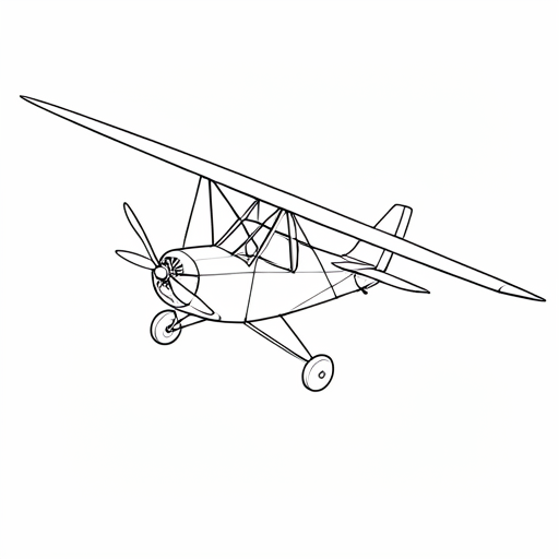 Printable outline of Glider