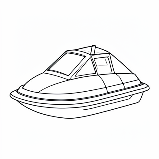 Printable outline of Hovercraft