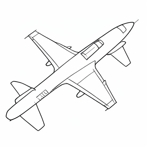 Printable outline of Jet