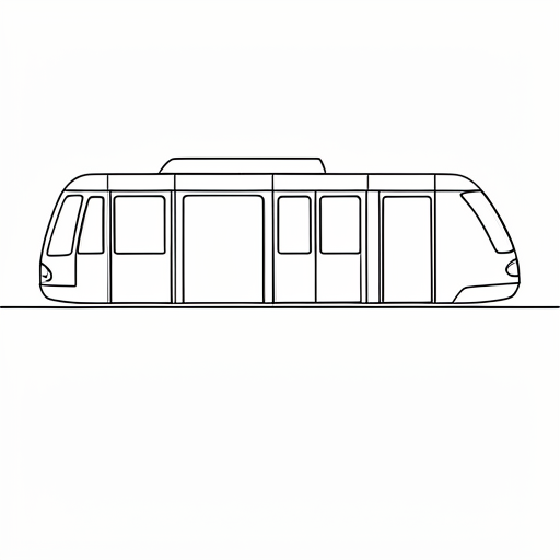 Printable outline of Monorail