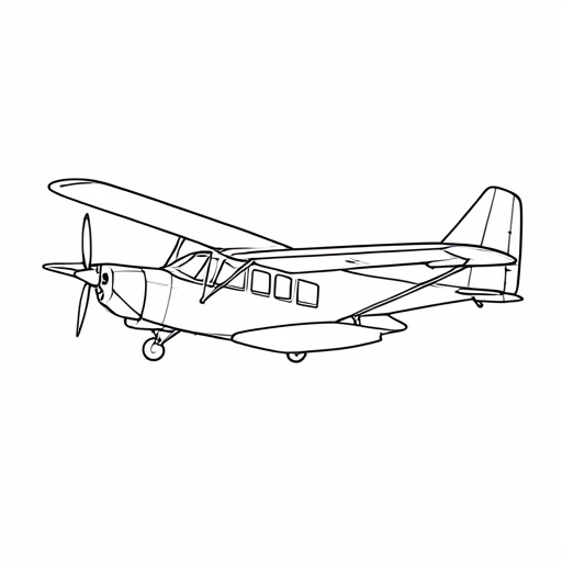 Printable outline of Seaplane