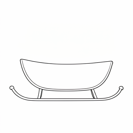 Printable outline of Sleigh